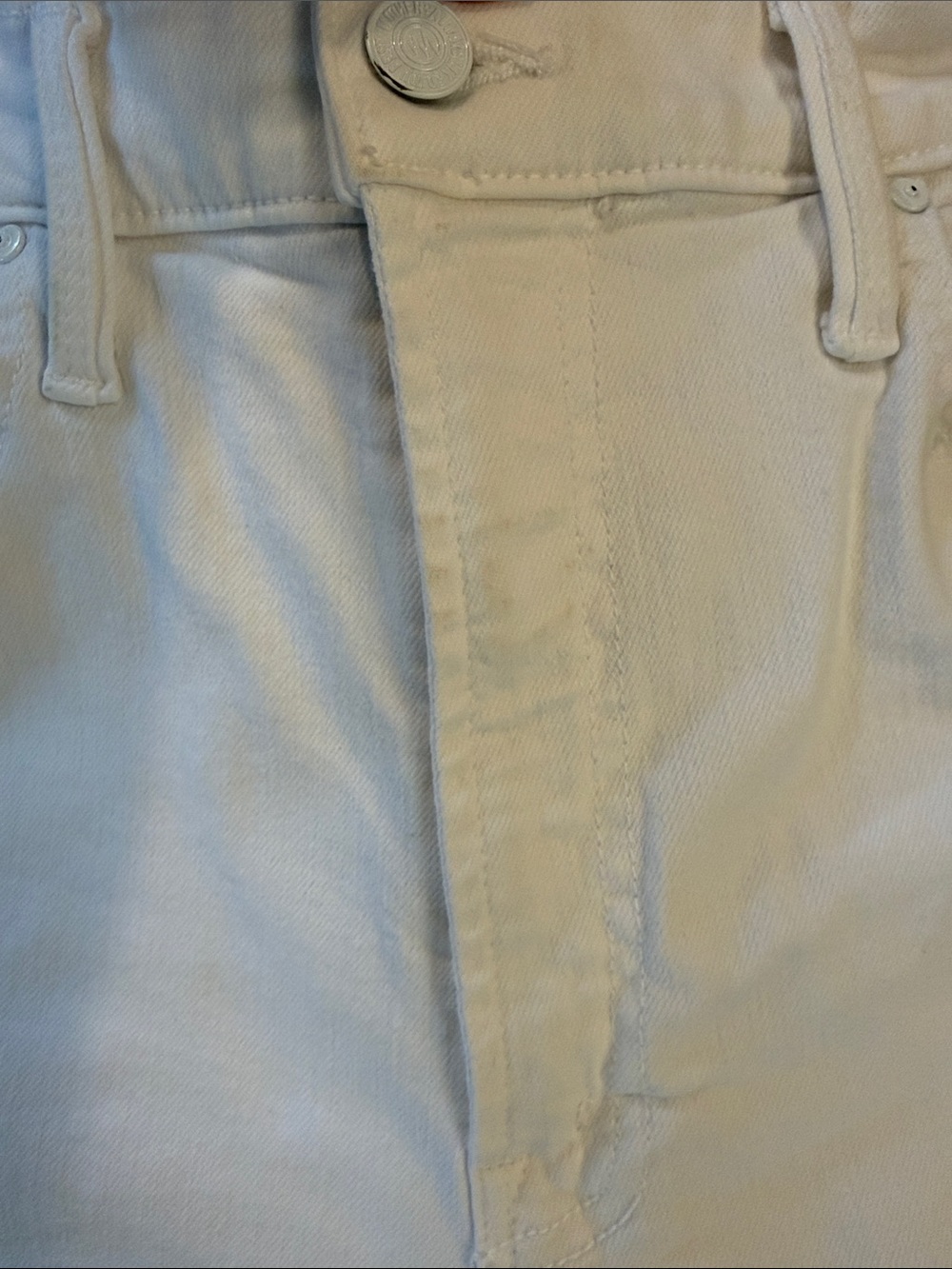 Mother Denim The Rambler Zip Ankle Jeans sz 31 Fairest Of Them All White - Picture 5 of 10